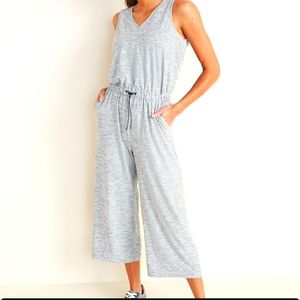 Old Navy Active Medium Sleeveless Gray Jumpsuit